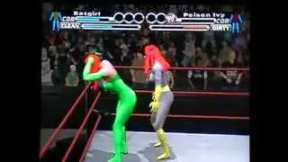 WWE smackdown vs raw 2005 Batgirl vs Poison Ivy