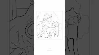 #раскраскаантистресс #happycolor #coloring #kids  #diy #раскраскапономерам #раскраска #cat #shorts