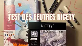 Test des feutres acrylique Nicety dans un coloriage mystère Disney