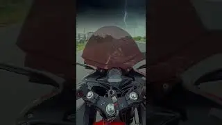 Bike Ride In Thunder Cloud's ⛈️⚡⚡ #bikeride #bikerider #cloudy #thunderstorm #viral #viralvideo