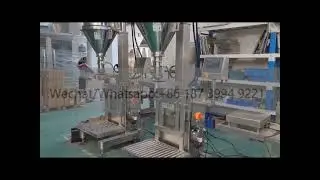 Dry Powder Weighing Filler Manual Weighing Filling Packing Packaging Machine With Screw Conveyor