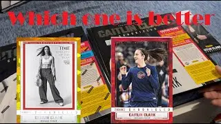 Panini website exclusive vs Target exclusive: Caitlin Clark chronicled