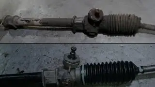 Suzuki Mehran steering rack kanghi repair#steering rod problem#Mehran kanghi repair#viralvideo #bra