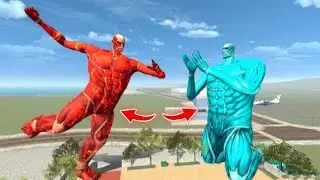 Ice titan Vs Lava titan 😧 in indian bike driving 3d 