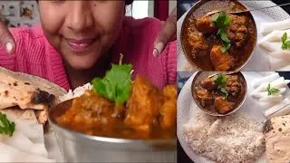 Eating Chicken curry, Rice 😋@MaddyEats @Hanglaami @FoodieJD 