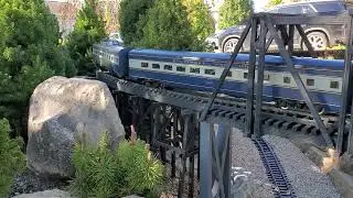 Multiple G Scale Locomotives Running In The Garden @Mill Valley Northern Railroad