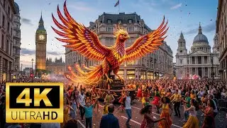 Epic London Parade in 4K &ndash; Stunning Street Festival Full of Energy