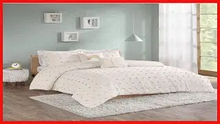 Urban Habitat Kids Callie Cotton Duvet Jacquard Weave Colorful Poms Accent, Shabby Chic Cover for