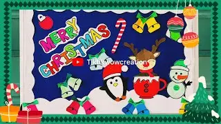 Christmas bulletin Board ideas for school | Christmas display board idea | board decoration ideas