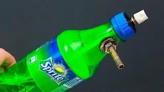 An unusual idea with a bottle and a can of spray paint #shorts