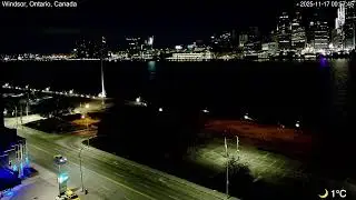 2025-11-16 Morning Segment - Detroit River Live Cam from Windsor, Ontario, Canada