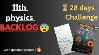 Physics backlog series | Day -3 ✅#neet #study #physics #journey #motivation 