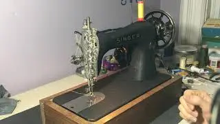 1921 Singer 115 Sewing Machine w/ Unique Crinkle Finish - 8 layers of denim