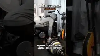 420 LB Barbell Hack Squat For 3 Reps