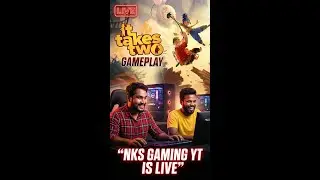 IT TAKES TWO LIVE 😂 Crazy Co-Op Moments | NKS GAMING YT | 16-01-2026 #ittakestwo #shorts #gaming