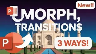 3 Best Ways to Use Morph Transition in PowerPoint🚀 (Step by Step) | Code and Cut