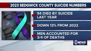 Sedgwick Co. suicide number reveal a dip from 2022