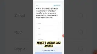 Marina Protocol  Quiz March 9 Answer