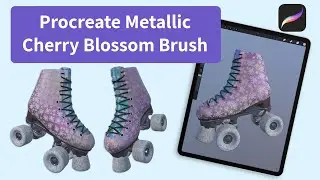 Procreate Cherry Blossom Brush on 3D Roller Skates (Part 1)