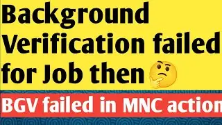 Background Verification Failed in 2025 | What Actions Companies Take ? Corp services by shubham