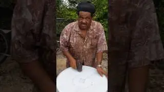Eustace Removing the Tension from the top of the drum