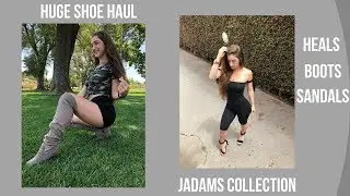 HUGE SHOE HAUL! JADAMS COLLECTION, HEELS, BOOTS, SANDALS + GIVEAWAY!