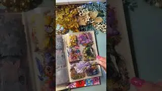 ASMR Journaling/ Floral Theme 🌸🌼🌺 #scrapbooking #junkjournal #journaling #stickers