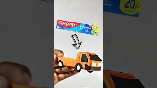 DIY truck | paper truck #diy #craft #cars #truck #shorts