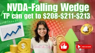NVDA just made a falling wedge on the daily chart (could be a possible swing trade) #nvda