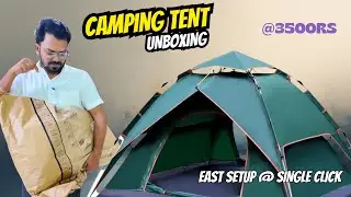 Camping Tent Unboxing + Setup at Home | Is It Worth It?