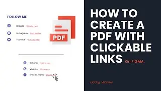 How to create a PDF with clickable links in FIGMA