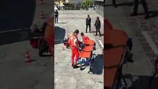 Simulazione di soccorso #guidobeneguidosicuro #motoclubbms #crocebiancaimperia #polizialocale