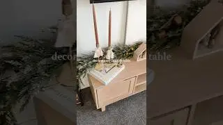 Christmas Console Table!🌲 Decorate with Me! #christmasdecorations