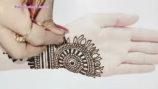 Lotus flower mehendi design l trending lotus flower mehendi design I youtube l hena design I 