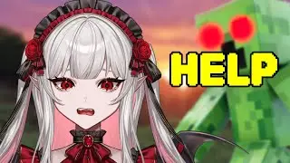 【Minecraft】A Vampire's First Survival! 🧛&zwj;♀️ SOS! I need your help! (Blind Play)