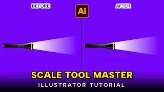 Master the Scale Tool in Illustrator | Beginner to Pro Tutorial (2026) #RajnikGraphicLab