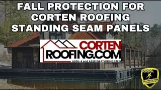Fall Protection for Corten Roofing Standing Seam Panels &ndash; Best Anchor Systems for Rusted Steel Roofs