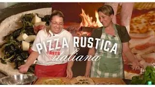 PIZZA RUSTICA ITALIANA 🍕 Hecha a mano y al horno de le&ntilde;a