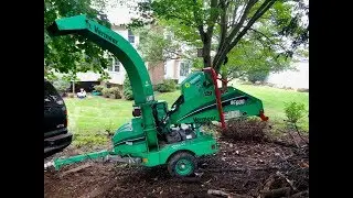 The Vermeer BC600 XL Wood Chipper at Work