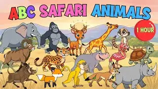 ABC Safari Animal Sounds Song + Alphabet Animals 🐘🦒 Learn ABC With Animals Song | Little Puppy Learn