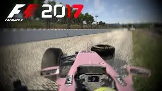 F1 2017 (Mod) - CRASH COMPILATION #4