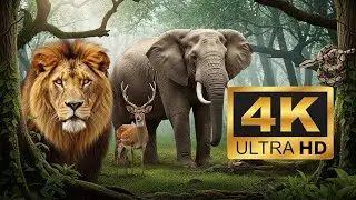 Animals Of The World 4K - Scenic Wildlife Film With Calming Music