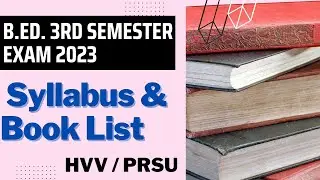 B.Ed.3rd Semester Book List | B. Ed. Third Semester Syllabus | How Many Subjects @B.EdMantras