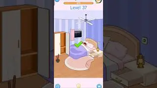 Brainy Prankster level 37 help the girl fall asleep #games #trendingshorts #gaming #gameplay #viral