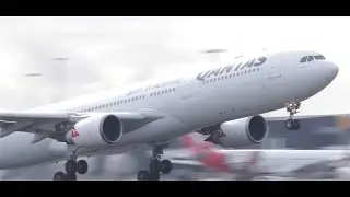 Qantas A330-303 Loud Takeoff - [VH-QPB]