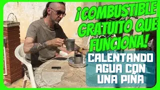 Calentando agua con una pi&ntilde;a: &iexcl;El combustible gratuito que funciona!