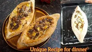 Turkish Pide || Arabian Fatayer || Better Than Pizza || Try this Different Recipe For Lunch/Dinner 