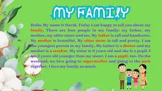 [SPEAKING PRACTICE] My family