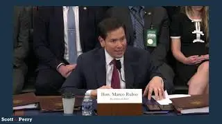 HFAC Hearing: Rep. Perry Questions Secretary Rubio on UNRWA, State Dept Reforms, Foreign Aid.