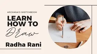 Radha Rani sketch step by step#tutorial 🙏🎨🖌️